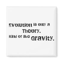 Evolution is only a theory. magnets