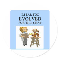 evolution joke stickers