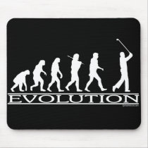 Evolution - Man - Golf mousepads