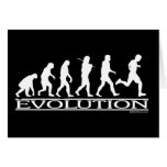Evolution - Man Running Greeting Cards