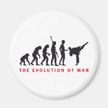 evolution martially kind refrigerator magnet