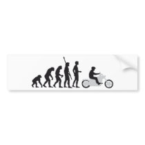 evolution more biker bumper sticker