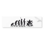 evolution more drummer bumper sticker