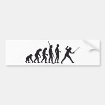 evolution more fencer bumper sticker