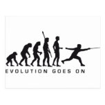 evolution more fencer postcards