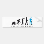 evolution more jackhammer more worker bumper sticker
