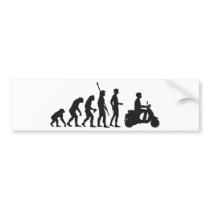 evolution more scooter bumper stickers