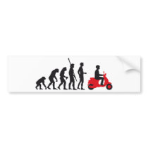 evolution more scooter bumper stickers