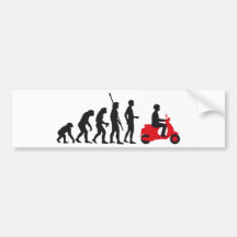 evolution more scooter bumper stickers