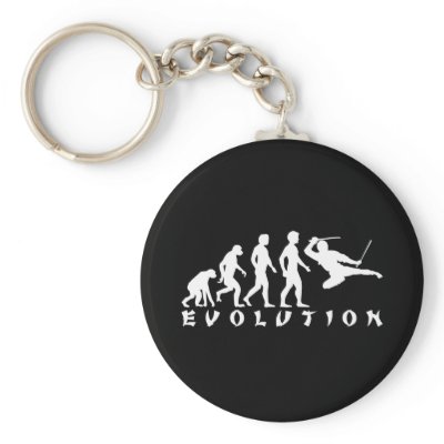 evolution Ninja Black Keychains