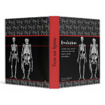 Evolution Notebook with Human and Ape Skeletons Vinyl Binder