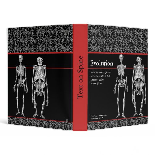 Evolution Nobebook with Human & Ape Skeletons - Great for Biology 101