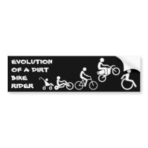 Evolution Of A Rider Dirt Bike Motocross Bumper St Bumper Sticker