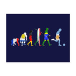 Evolution of Argentinian soccer Argentina futbol Post Cards