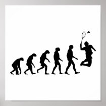 Evolution of Badminton Print
