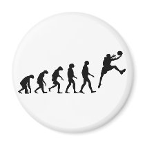 Evolution of Basketball Refrigerator Magnet
