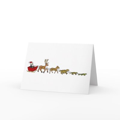 Evolution of Christmas Greeting Card by blaghag