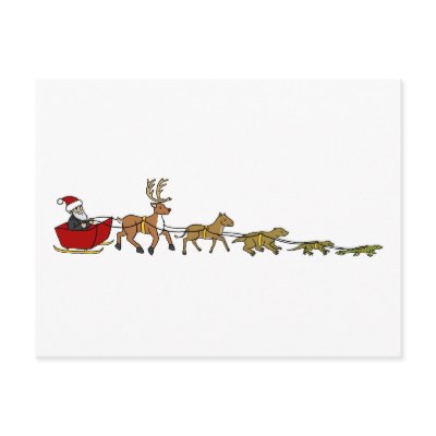 Evolution of Christmas Post Card by blaghag