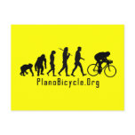 Evolution of Cycling Clean look Plano Logo postcards