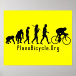 Evolution of Cycling Clean look Plano Logo Posters
