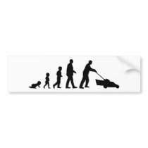 Evolution of Dad - Funny Bumper Sticker for Dad