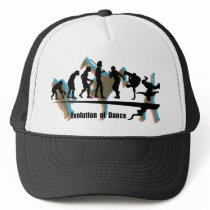 colorful, illustration, pop, funny, cute, dance, cool, vintage, hiphop, music, club, dancer, graffiti, graphic, art, street, black, dancing, breakdance, breaking, joke, humor, humorous, hip-hop, hip hop, break dance, Trucker Hat with custom graphic design