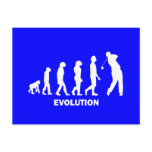 evolution of golf postcard