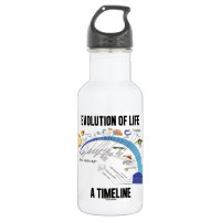 Evolution Of Life A Timeline (Biology) 18oz Water Bottle