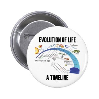 Evolution Of Life A Timeline (Biology) Button