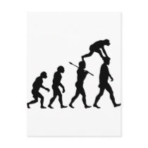 Evolution of Man Post Card