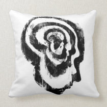 Evolution of Man (White) Throw Pillows