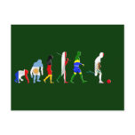 Evolution of Mexican Futbol soccer fans gifts Post Card