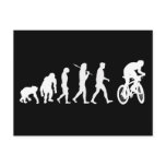 Evolution of mountain biking mountain bikers post card