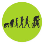 Evolution of mountain biking mountain bikers sticker