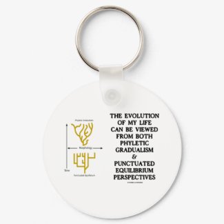 Evolution Of My Life Phyltc Grdlism Punctd Equlbra keychain