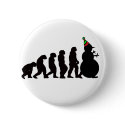 Evolution of Snowman! buttons by 50thbirthdaygifts Evolution of Snowman! buttons