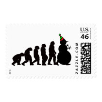 Evolution of Snowman postage by 50thbirthdaygifts Evolution of Snowman postage