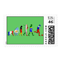 Evolution of soccer Chile futbol lovers gifts Stamps