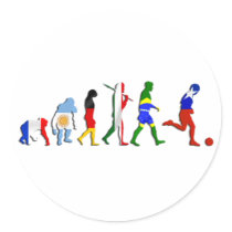 Evolution of soccer Chile futbol lovers gifts Stickers