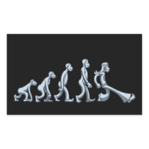 Evolution of the 60's rectangle sticker