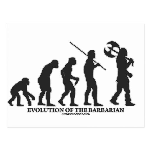Evolution of the Barbarian Post Card