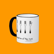 Evolution of The Fork 2 mugs
