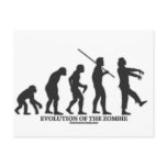 Evolution of the Zombie postcards