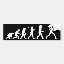 Evolution of Woman Dark Bumper Sticker