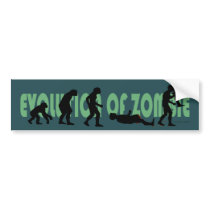 Evolution of Zombie Bumper Sticker