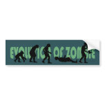 Evolution of Zombie Bumper Sticker