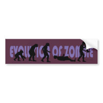 Evolution of Zombie bumper stickers by JaZilla Evolution of Zombie bumper stickers