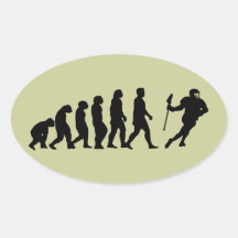Evolution Oval Stickers