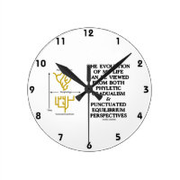Evolution Phyletic Gradualism Punctuated Equilibrm Round Wallclock