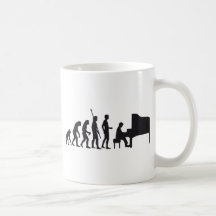 evolution piano coffee mugs